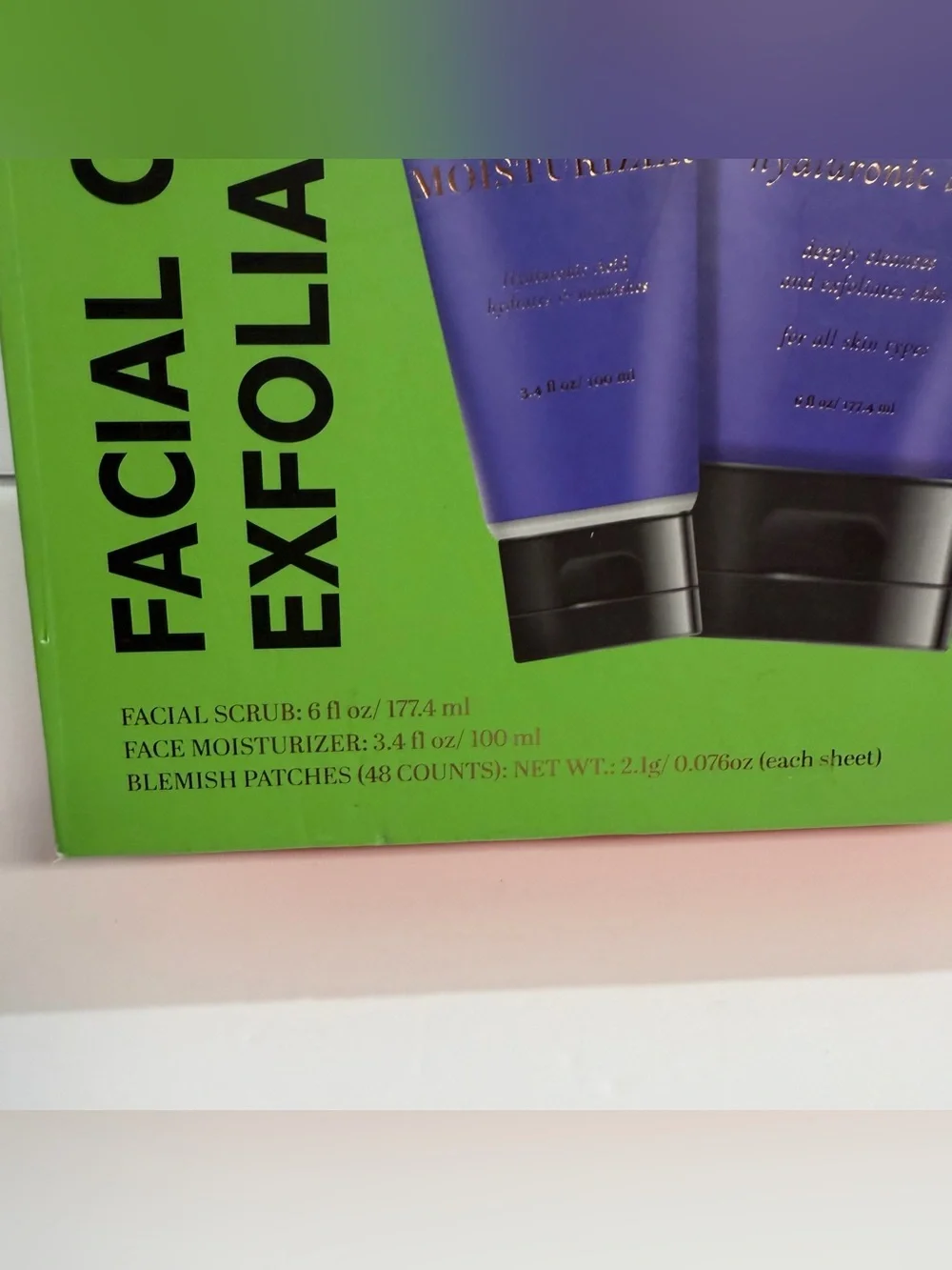 Dr. Wellness Men’s Facial Scrub 6 fl oz + Moisturizer 3.4 fl oz + 48 Patches